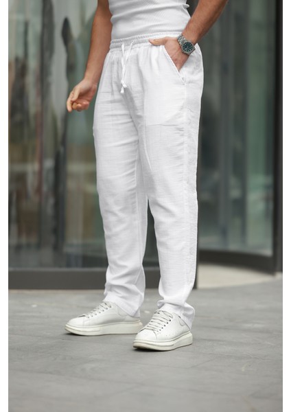 Keten Bağcıklı Jogger Pantolon fiyatları