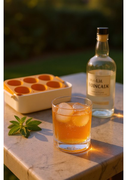 6’lı Turuncu Silikon Yuvarlak Buz Kalıbı – Kahve, Içecek, Kokteyller Için Yuvarlak Buz Kalıbı fırsatları