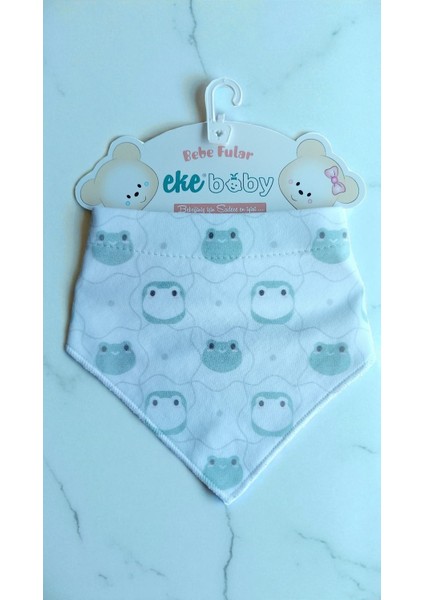 Çift Katlı Çıtçıt Kapamalı %100 Pamuk Bebek Fular Önlük