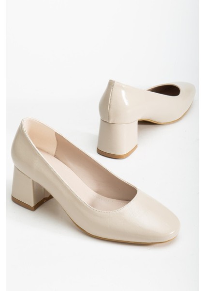 Suins Thalin Model Kadın Siyah Kahve Orta Topuklu Ayakkabı