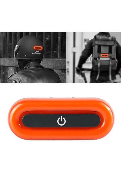 Motosiklet ve Bisiklet Kask Çanta Vb Uyumlu LED Çakar Gece Görünürlük Usb'li LED modelleri
