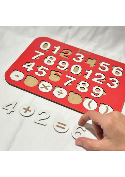Jtoys Sayı ve Işlem Öğretim Seti Erken Yaş Matematik Gelişim Oyuncağı Kırmızı modelleri