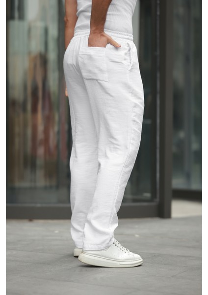 Keten Bağcıklı Jogger Pantolon modelleri