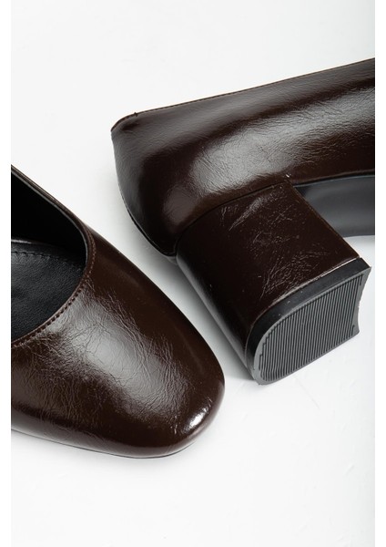 Suins Thalin Model Kadın Siyah Kahve Orta Topuklu Ayakkabı fiyatları