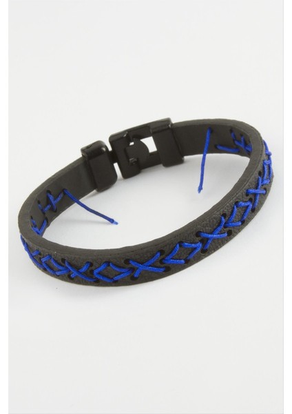 Ipli Işlemeli Kaliteli Suni Deri Bileklik