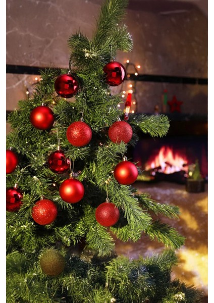 12LI Mini Yılbaşı Ağacı Topu Çam Ağacı Süsü Noel Ağacı Yılbaşı Süsü Noel Ağacı Topu Noel Baba modelleri