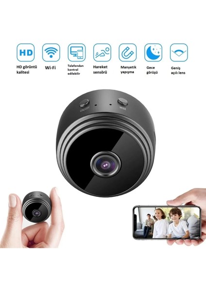 Full Hd Kablosuz Güvenlik Kamerası – Wi-Fi Bağlantılı, Uzaktan Izleme ve Sd Kart Kayıt Destekli