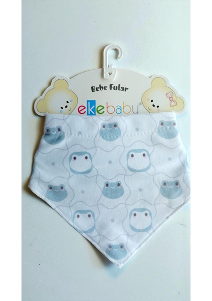 Çift Katlı Çıtçıt Kapamalı %100 Pamuk Bebek Fular Önlük