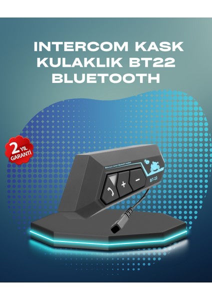 Sepetim BT22 Kask Bluetooth Kulaklık Su Geçirmez Motosiklet Iletişim Sistemi