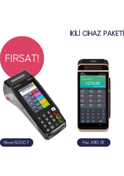 Ingenico Move 5000F & Pax A 910 Sf fiyatları