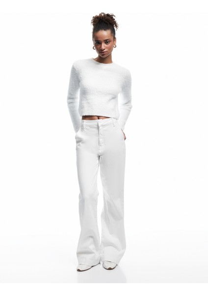 Uzun Kollu Bisiklet Yaka Buklet Triko Kazak fiyatları