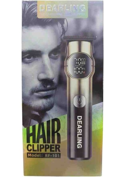 Dearling RF-101 Profesyonel Saç & Sakal Düzeltici – Turbo Güç, LCD Ekran Kırmızı