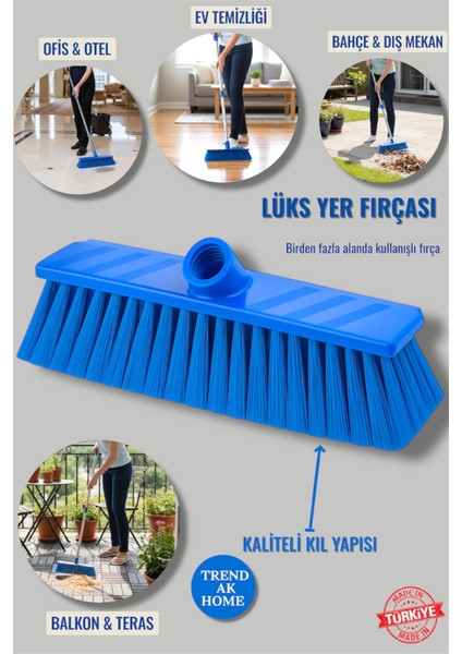 Lüks Tüylü Yer Fırçası - Birden Fazla Alanda Çok Kullanışlı Fırça