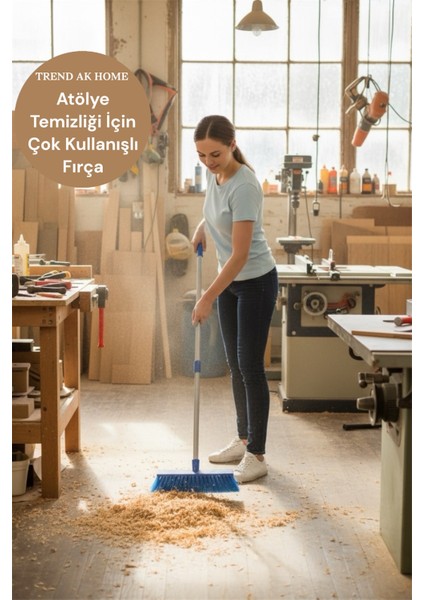 Lüks Tüylü Yer Fırçası - Birden Fazla Alanda Çok Kullanışlı Fırça