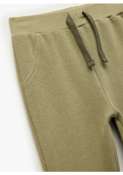 Pamuklu Şardonlu Beli Lastikli Basic Jogger Eşofman Altı modelleri