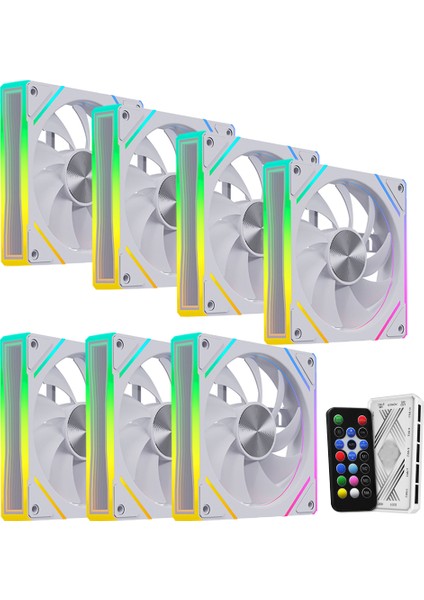 Fresh X2 7'li Set Kumandalı Argb Kasa Fanı 6 Pin