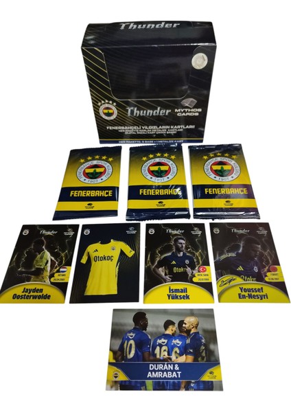 Fenerbahçeli Yıldızların Kartları | 1 Jelatinli Paket 6 Kart | Metalize ve Dijital Imzalı Kart Şansı Oyun Kağıtları