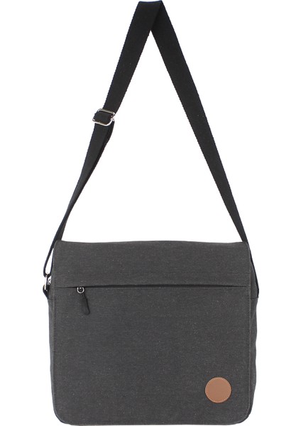 Kanvas Postacı Çantası Lise Üniversite Okul Çantası Macbook Laptop Tablet Uyumlu 14 Inç Su Geçirmez