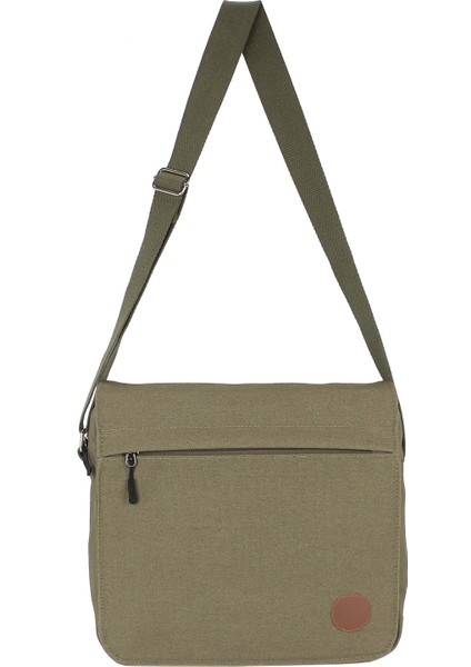 Kanvas Postacı Çantası Lise Üniversite Okul Çantası Macbook Laptop Tablet Uyumlu 14 Inç Su Geçirmez