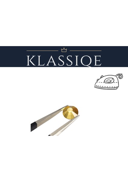 Klassiqe ® Hotfix Taş Light Topaz - Ütüyle Yapışan