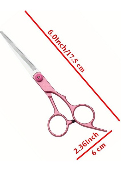 Tcherchı Inç Pembe Pro Saç Makası - Dokulu Salon Makası (Yurt Dışından)