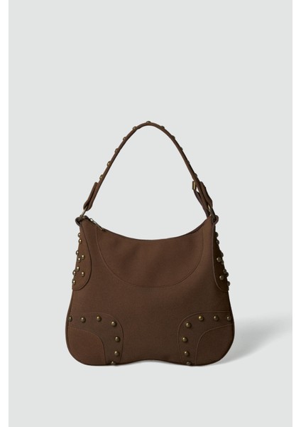 Arlo Troklu Omuz Çantası Kahve