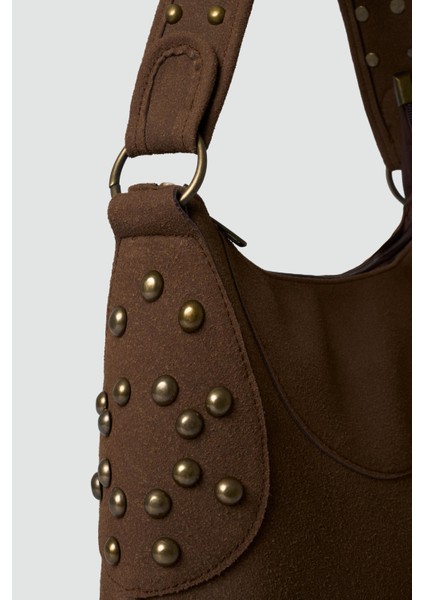 Arlo Troklu Omuz Çantası Kahve modelleri