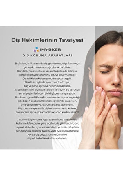 Diş Gıcırdatma Diş Sıkma Önleyici Gece Plağı - Bruksizm Aparatı