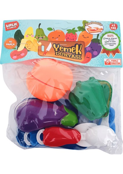 10 Parçalı Kesilebilen Meyveli Yemek Dünyası URT007-PVC1A modelleri