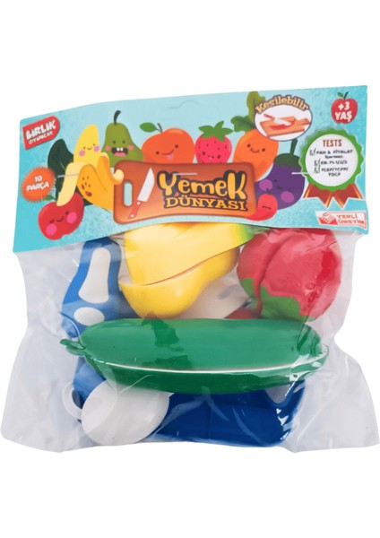 10 Parçalı Kesilebilen Meyveli Yemek Dünyası URT007-PVC1A fırsatları