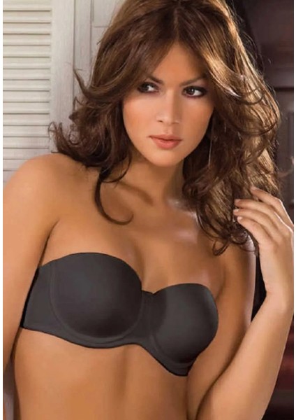 Kadın Pemilo Da Dolgusuz Desteksiz Klasik Straplez Sütyen 7035