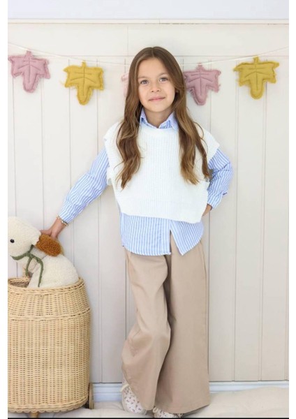 Kız Çocuk Kot Pantolon Triko Gömlekli 3\'lü Tarz Takım fiyatları