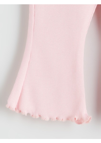 Yeni Sezon Beli Lastikli Kız Bebek Tayt 2'li modelleri