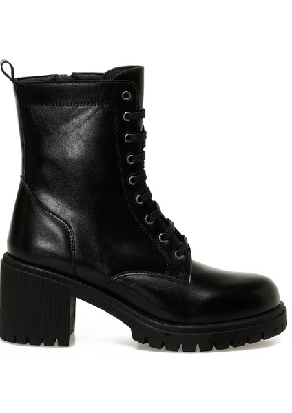 25K-6008 5pr Siyah Kadın Topuklu Bot