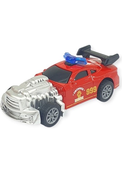 Çek Bırak Metal Küçük Arabalar 8 cm - SH40031 - Kırmızı (Lisinya)