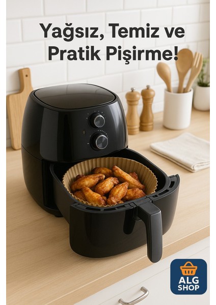 Pişirme Kağıdı 16'cm Airfryer Yağlı Kağıt Xiaomi Philips Tüm Markalara Uyumlu 50 Adet fiyatları