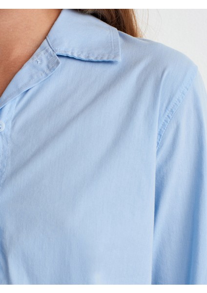 50523 Sırt Dekolteli Gömlek-Mavi fırsatları
