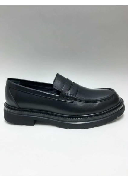 Hakiki Deri Hafif Tokasız Siyah Loafer Model Erkek Ayakkabı C-891110-25ZYBK