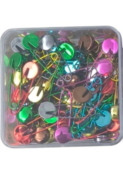 Çengelli Iğne Kilitli Bebe Renkli Küçük 100 Adet