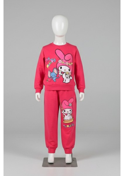 My Melody Baskılı Canlı Pembe Çocuk Eşofman Takımı (3-6 Yaş)