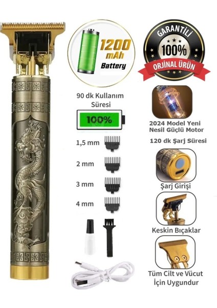 Çelik Kasa Profesyonel Tıraş Makinesi, Lazer ve Sakal Bakım Seti fiyatları