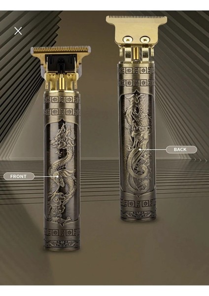 Çelik Kasa Profesyonel Tıraş Makinesi, Lazer ve Sakal Bakım Seti