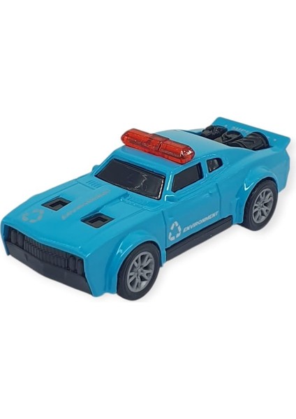 Çek Bırak Metal Küçük Arabalar 8 cm - SH40031 - Açık Mavi (Lisinya)