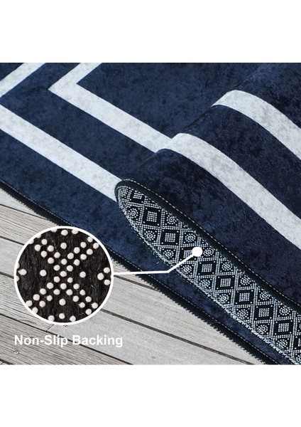 Şık Siyah ve Gümüş Renkli Yolluk, Evinize Zarafet Katacak Tasarım