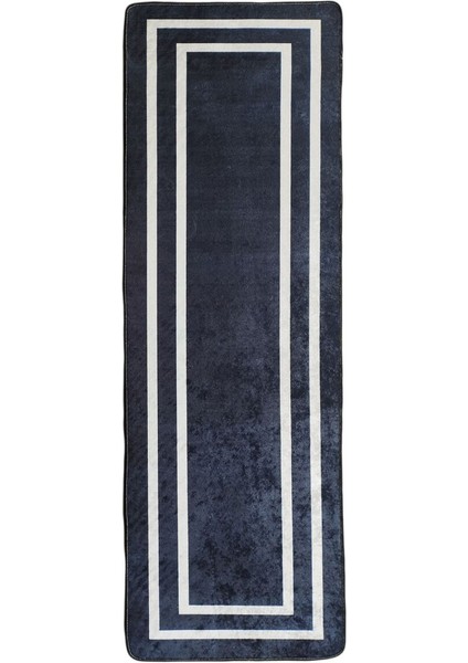 Şık Siyah ve Gümüş Renkli Yolluk, Evinize Zarafet Katacak Tasarım