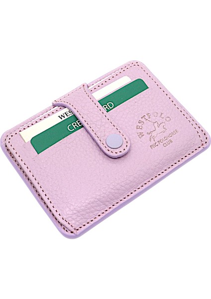 Carpi Çok Bölmeli Unisex Hakiki Flötr Deri Kartlık - Açık Lavanta Pembesi fiyatları