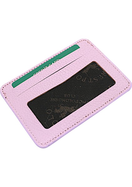 Carpi Çok Bölmeli Unisex Hakiki Flötr Deri Kartlık - Açık Lavanta Pembesi fırsatları