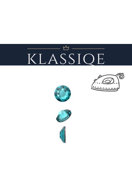 Klassiqe ® - Hotfix Taş – Blue Zircon – Ütüyle Yapışan