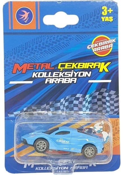 Çek Bırak Metal Küçük Arabalar 8 cm - SH40031 - Mavi (Lisinya) indirimleri