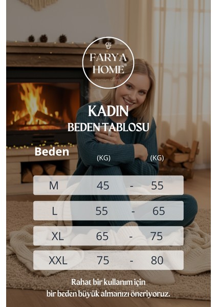Kalın Kışlık Interlok Şeritli Uzun Kollu Örme Pijama Takımı indirimleri